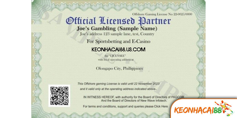 Vai trò của giấy phép hoạt động với nhà cái và người tham gia